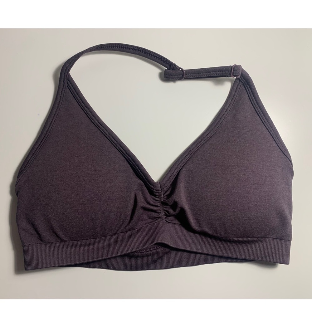 Alphalete Amplify Purple Halter Bralette